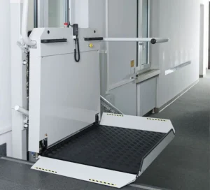 Plateforme élévatrice extérieure moderne pour bâtiment